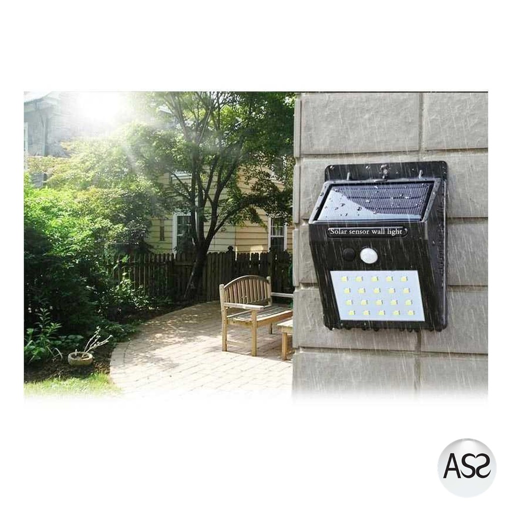 ASS Shop - TaffLED Lampu Solar Sensor Gerak Weatherproof 460 Lumens 6500K- L20