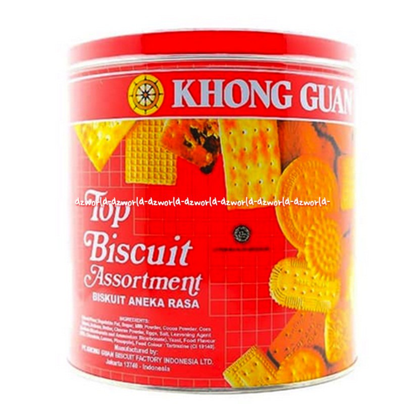 

Khong Guan Top Biscuit Assortment 700gr Biskuit Aneka Rasa Kongguan Khonguan Kaleng Khongguan