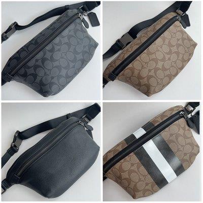 [Instant/Same Day] Coach  original Aolai new 3228 1411 1413  men's classic LOGO casual chest bag GRADE classic vintage diagonal waist bag   yaobao