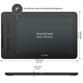 XP-Pen Deco 01 V2 Digital Drawing Graphics Tablet dengan