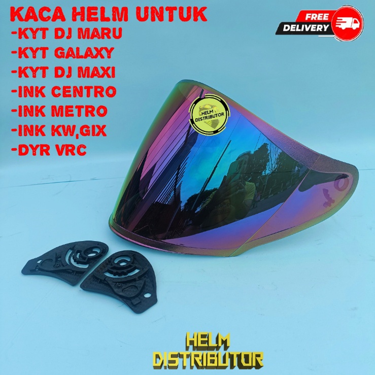 KACA HELM INK CENTRO, KYT DJ MARU GALAXY DLL