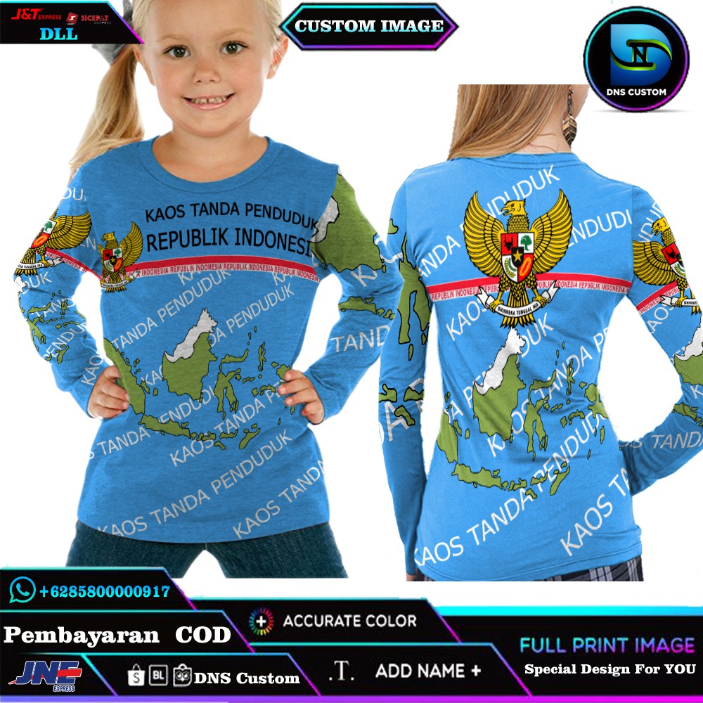 Download Kaos Lengan Panjang Anak Cewe Ktp Keren Bisa Di Custom Shopee Indonesia