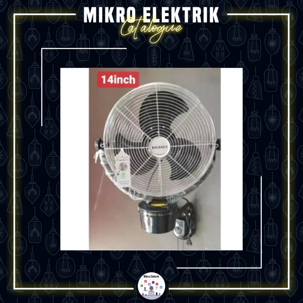KIPAS ANGIN REGENCY WALLFAN DINDING TORNADO 14 INCH ZTW 14