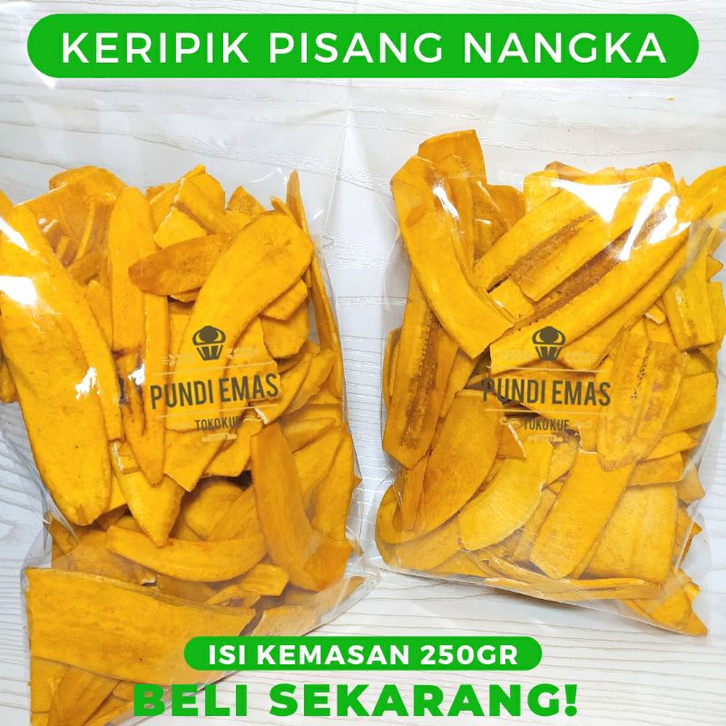 Keripin Pisang Asin Berat Bersih 250 Gram Kuning