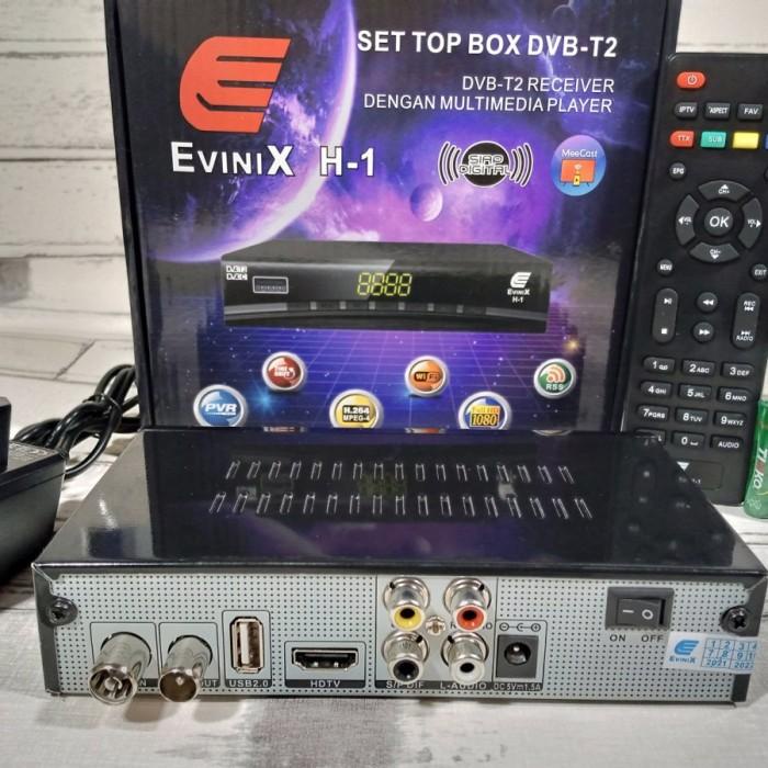 Set Top Box Dvb-T2 / Dvb-C Merk Evinix H-1 ( Penganti Skybox )