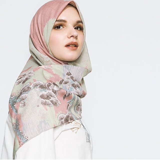 Floral Shams Scarf Ria Miranda x Cotton Ink