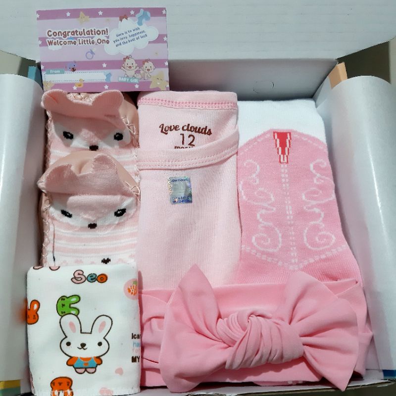 Hampers Candy Baby 0-6m atau 6-12m /Kado Bayi/Kado Lahiran