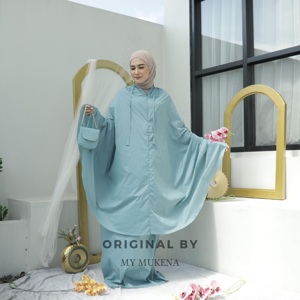 Mukena Dewasa Parasut Premium 3in1 Lasaercut Mewah