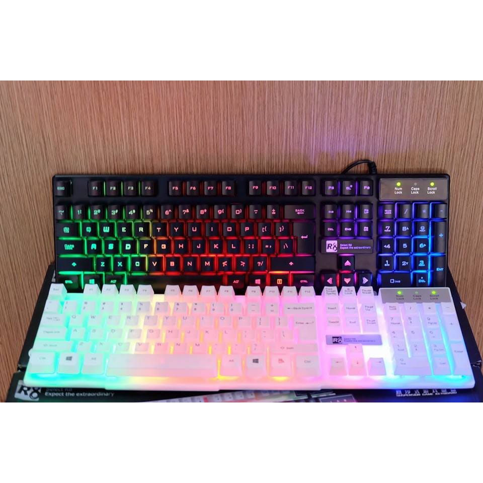 TERLARIS!! Gaming Keyboard USB Cable RGB / Bakclight Gaming Keyboard R8 1822