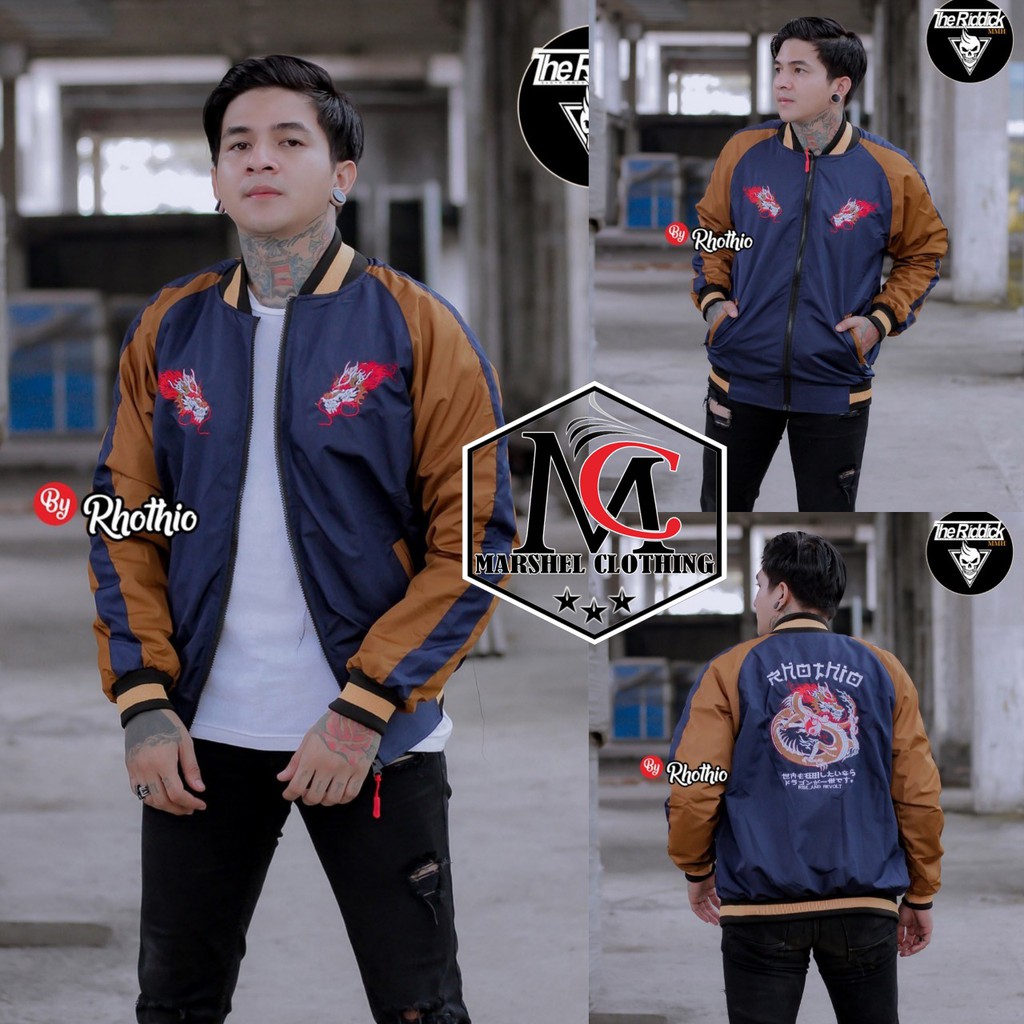 RCL - JAKET SUKAJAN TASLAN BORDIR DRAGON JEPANG PREMIUM / JAKET SUKAJAN BORDIR DRAGON JAPAN PREMIUM