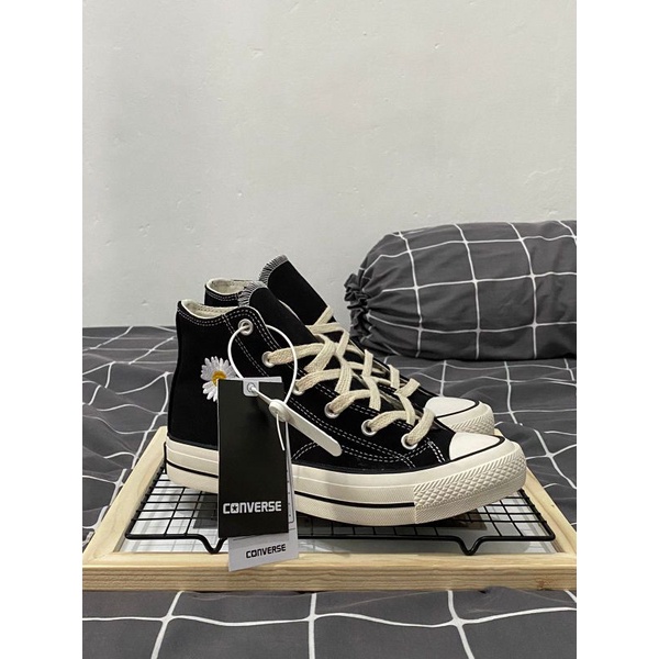 (BISA COD) SEPATU CONVERSE CT PEACE MINUSONE flowers HIGH GLOSSY Premium EGRET-2