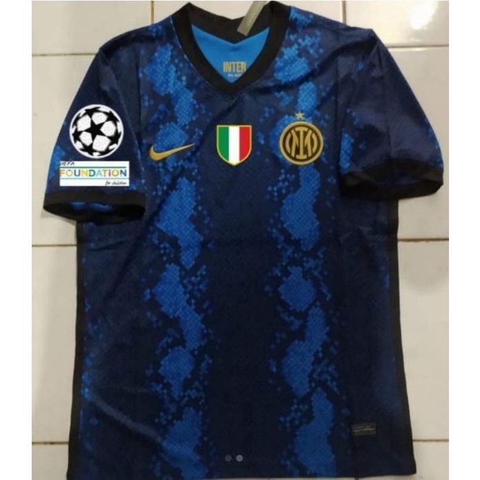 Jersey Inter Home 2021 2022 Full Patch UCL
