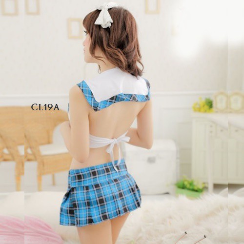 [BEST SELLER] LINGERIE COSPLAY COSTUME LINGERIE SEXY STUDENT KOSTUM SERAGAM SEKSI CL19A