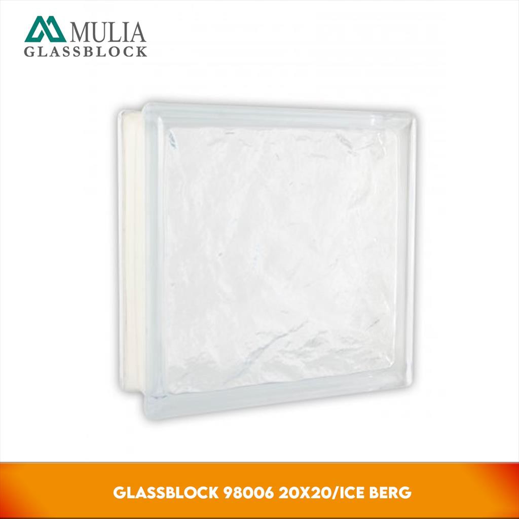 Mulia Glass Block 20X20 Ice Berg - Balok Kaca