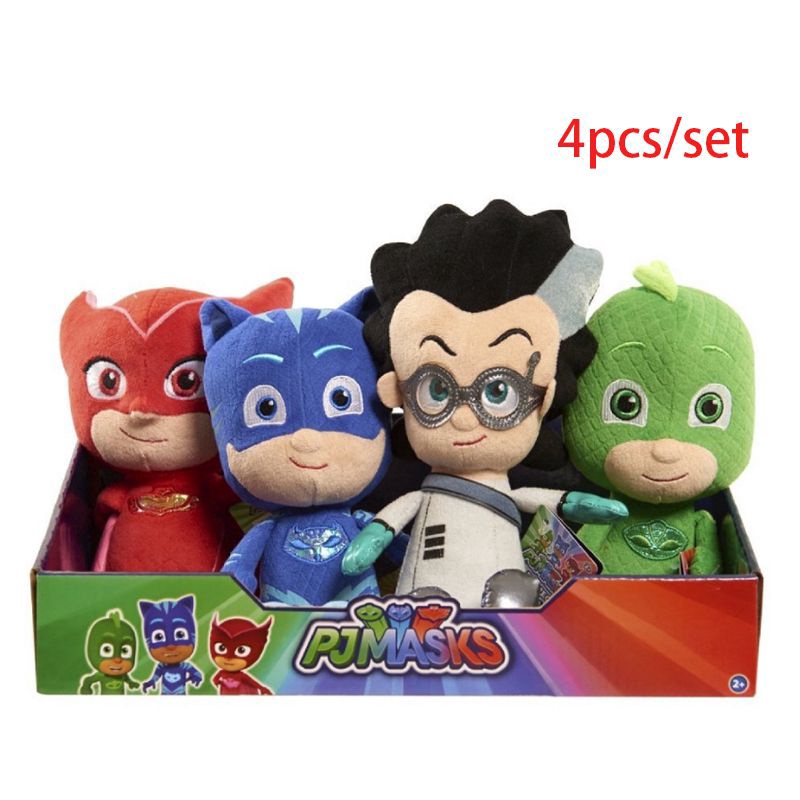 22CM Boneka PJ Masks Gekko Catboy Owlette Romeo Plush Doll Toys Stuffed Soft Kid Gift