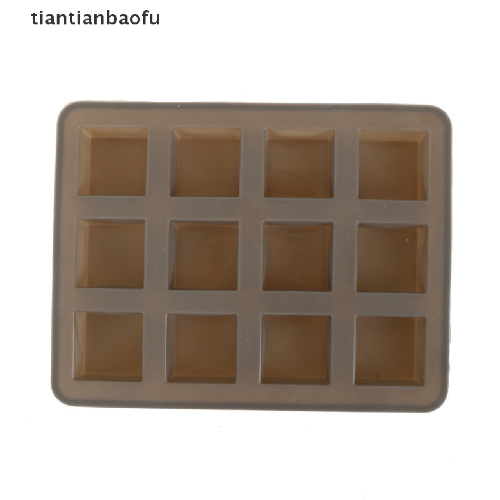 [tiantianbaofu] Bar Square Soap Silicone Mold DIY Chocolate Baking Cake Handmade Tool Mould Boutique