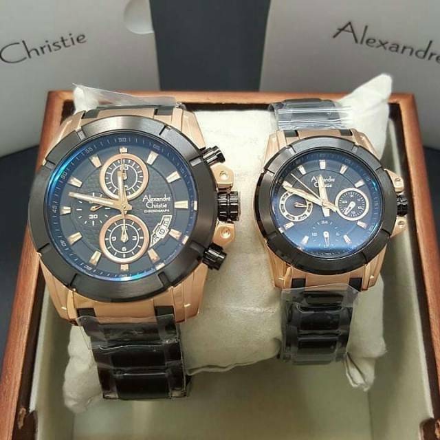 Jam Tangan Alexandre Christie AC6226 Original Couple Silver