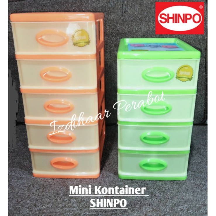 Laci Mini SHINPO Mini Container Susun 4 (Sip 363-4) &amp; Susun 5 (Sip 363-5)