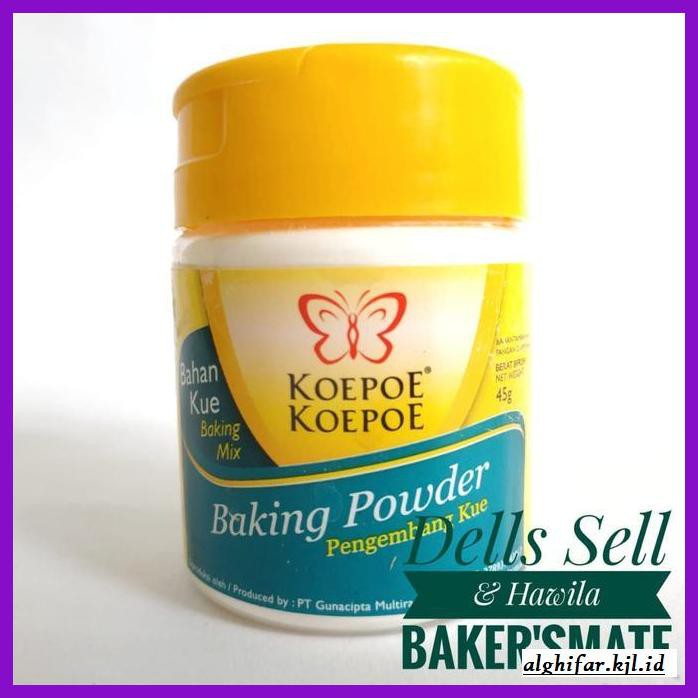 

Redwop-Gnikab- Baking Powder Cap Kupu Kupu 45 Gr Pengembang Kue Sponge Bolu -Hallall.