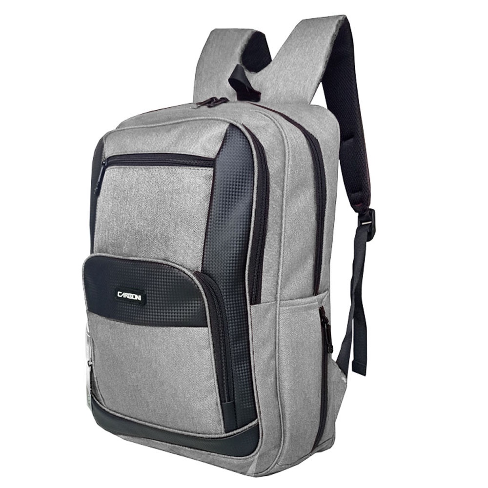 Backpack Carboni Make My Day Tas Ransel Original AA OOO3 GREY Tas Sekolah SD/ SMP Urban Style Casual pria wanita + FRE Raincofer