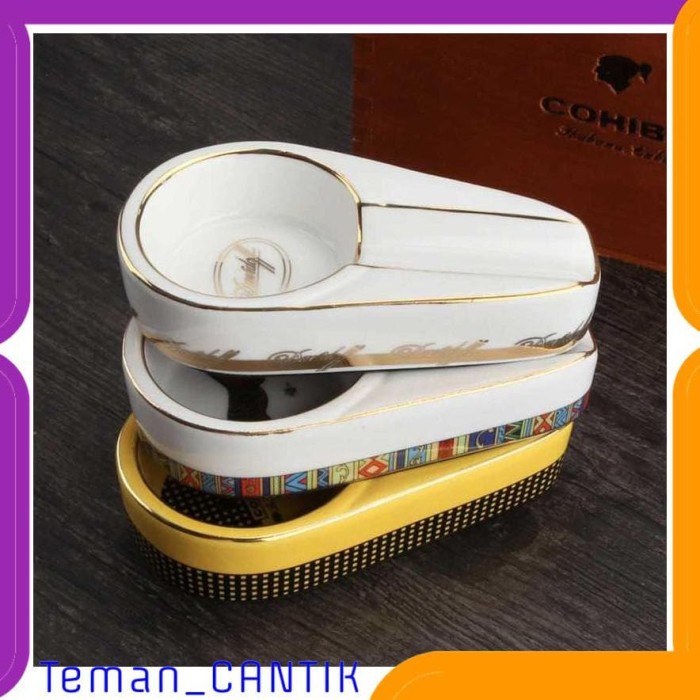 Asbak - Tc-Ka108 Cohiba Asbak Rokok Cerutu Keramik Tobacco Cigarette Ashtray -