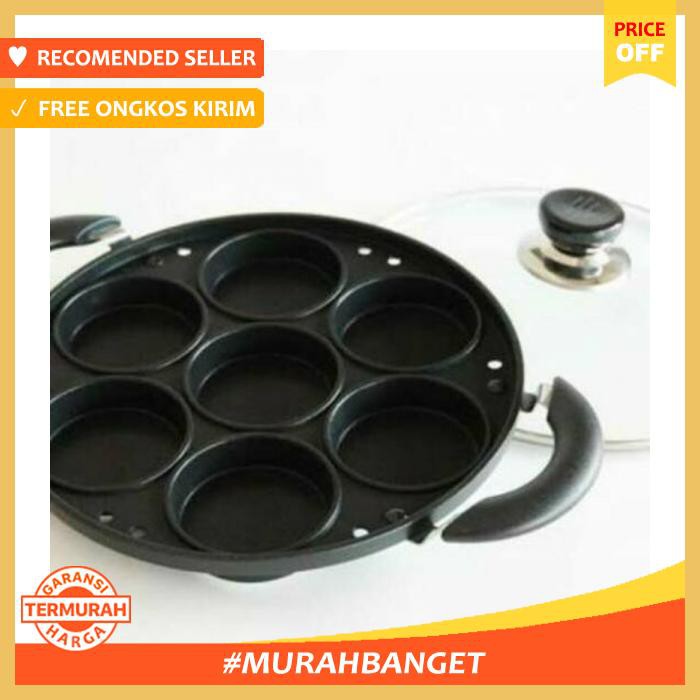 Loyang & Cetakan Kue - Cetakan 7 Lubang Datar Happycall Kue Martabak Mini Lumpur Cubit Cake - Dapur