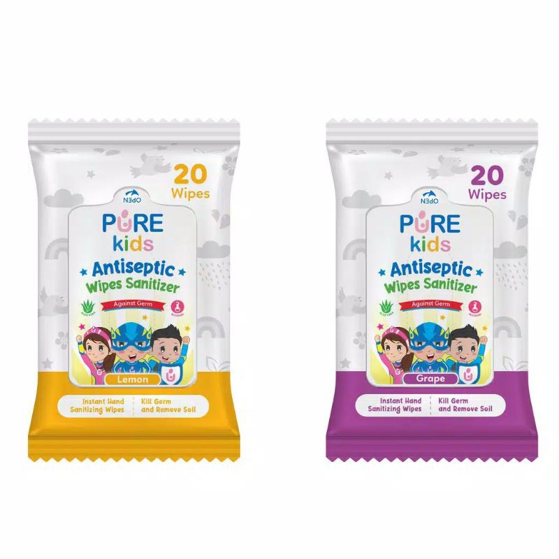 PureKids Pure Kids Starter Kids Inhalant Oil+Hand Sanitizer+Antiseptic Wipes FREE Face shield masker