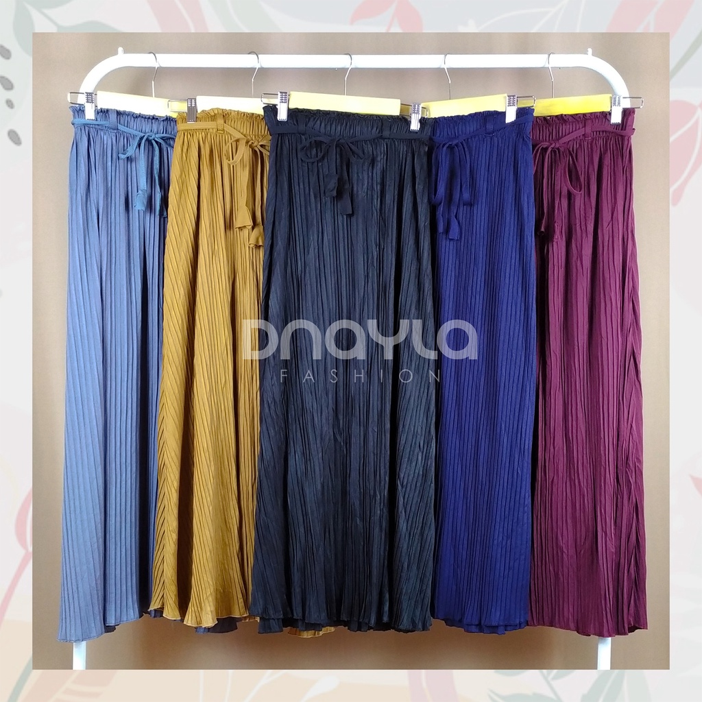 Rok Plisket Premium / Rok Plisket Tali Lonceng / Rok Plisket Premium Murah / Fit To XXL