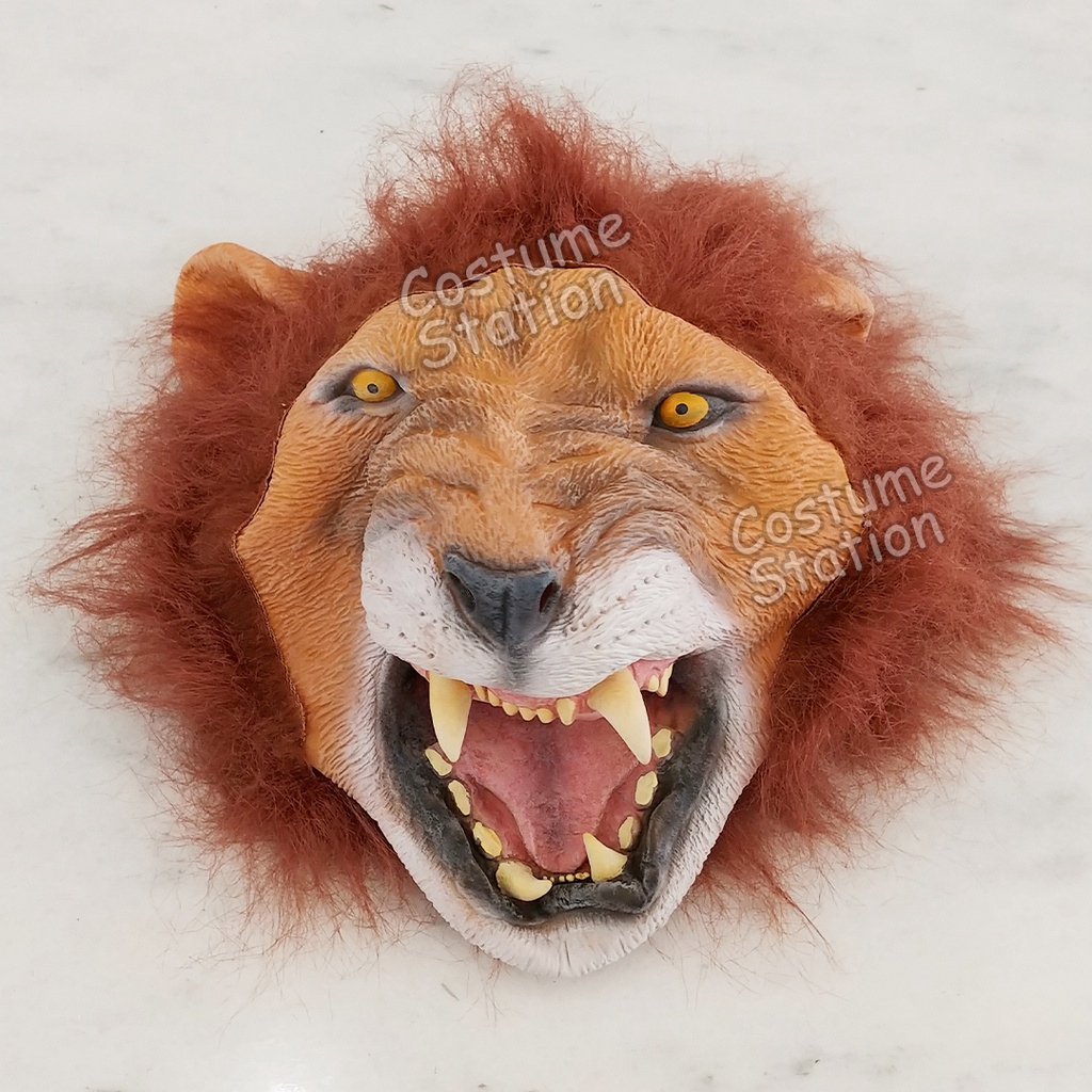 Topeng Singa / Lion Mask Latex Macan Hewan Binatang Animal Pesta Halloween