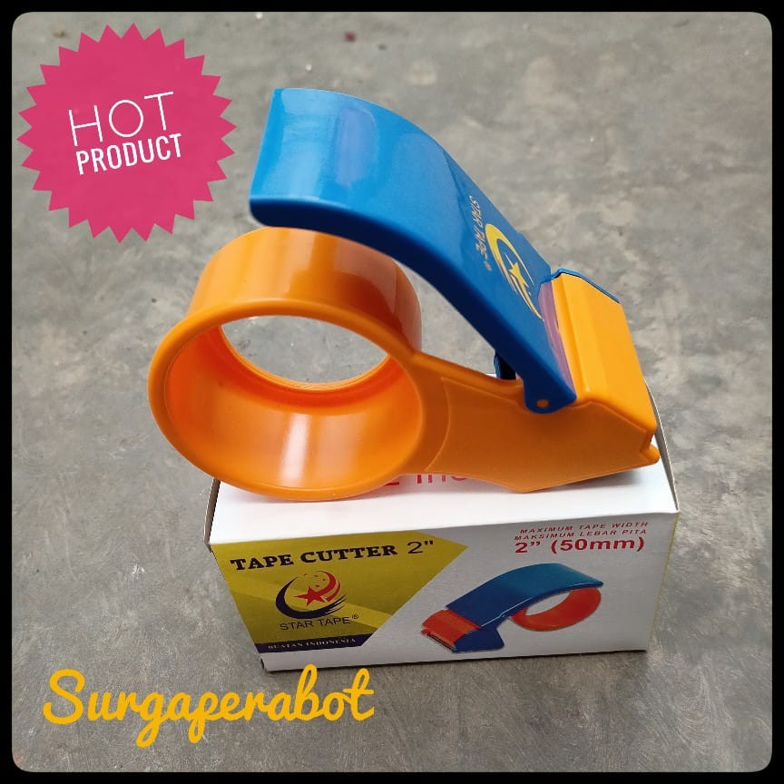 

DISPENSER LAKBAN 2 INCHI / ALAT PEMOTONG LAKBAN MERK STARTAPE MURAH