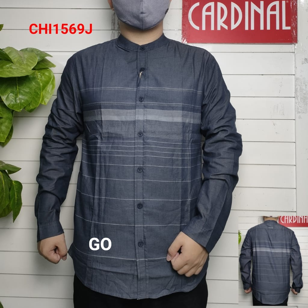 gof XL-4XL CARDINAL KEMEJA KOKO JUMBO Kemeja Cardinal Lengan Panjang Kemeja Cardinal Original Kemeja Brand