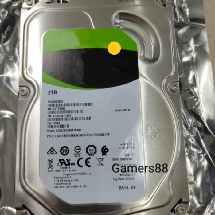 Harddisk Hdd 2Tb Hardisk 2Tb Barracuda Harddisk 2Tb Internal 3.5" Grade A02