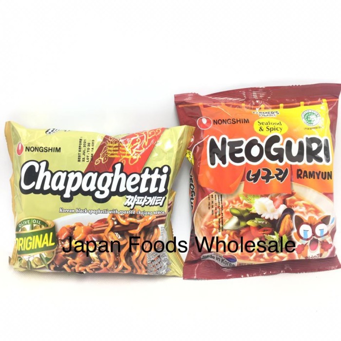 

Nongshim Chapaghetti 140gr & Neoguri Ramyun 120gr 1 pasang