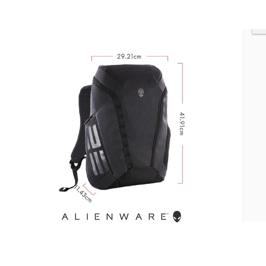 Backpack Tas Game Dell Alienware Orion Elite Edition 17 Inch Original