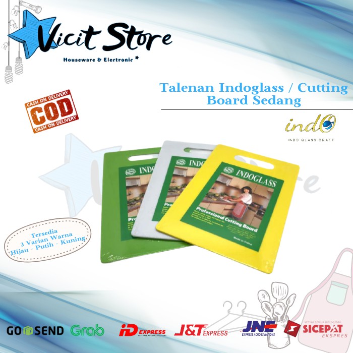 Talenan Indoglass / Cutting Broad Sedang Bahan Plastik Tebal