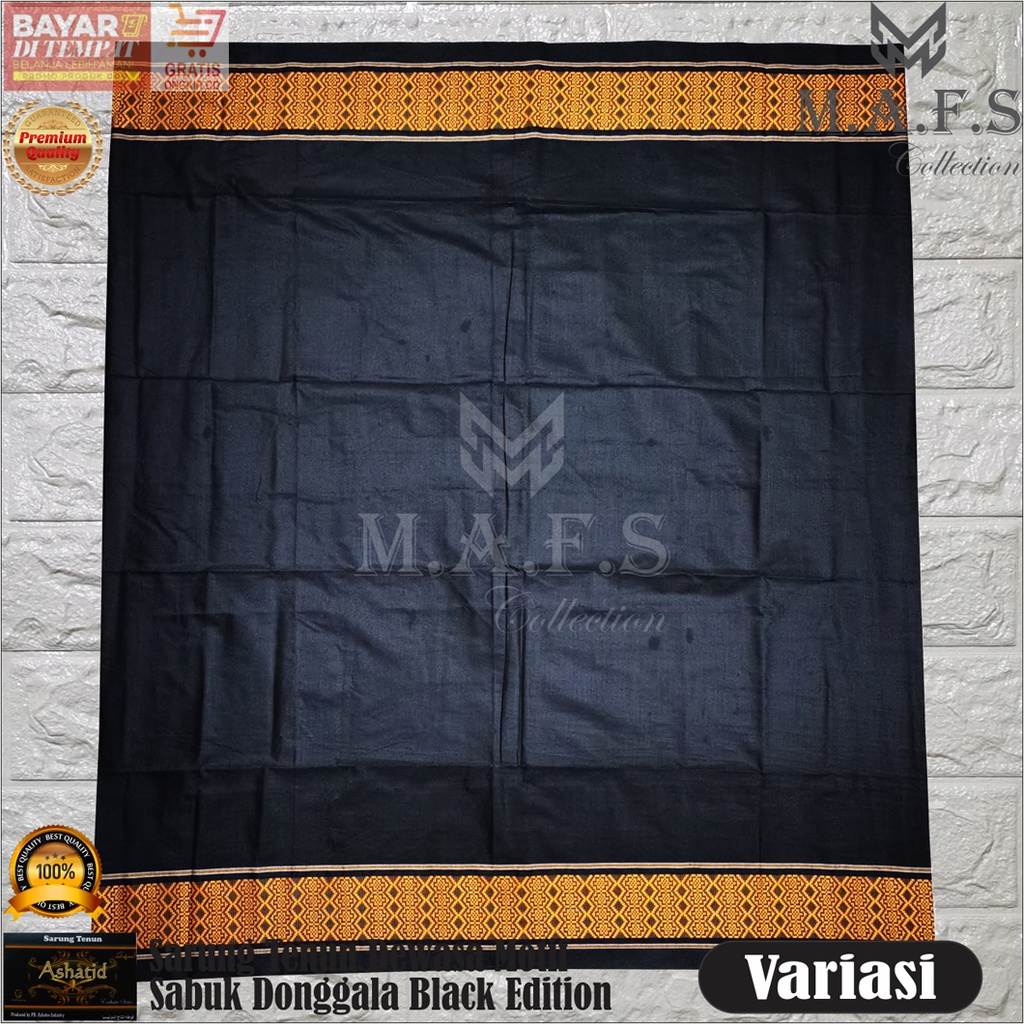 SARUNG ANAK SARUNG TENUN MOTIF SABUK BLACK SERIES