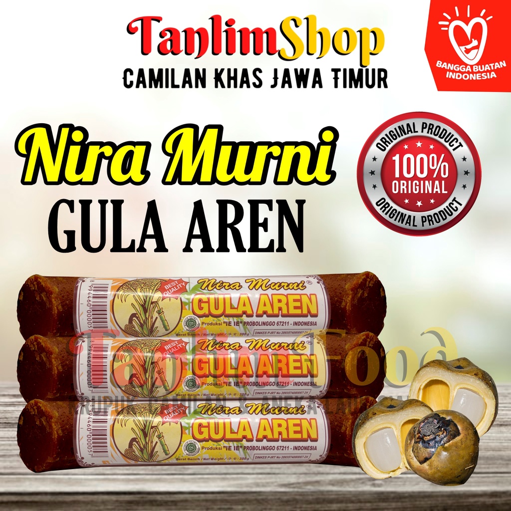 Gula Merah Aren Original Nira Murni - 300gr