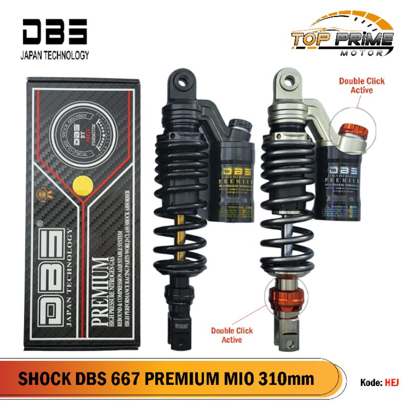 Shock Tabung Atas Mio/Vario DBS 677 Premium UK.310mm/330mm