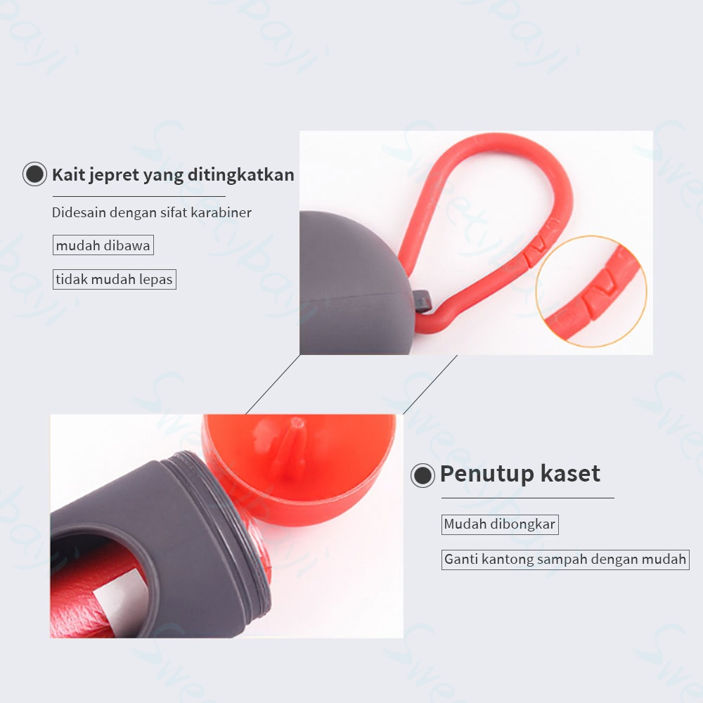 Sweetybayi Tempat Kantong Plastik Sampah Popok Serbaguna / Gantungan Sampah Portable.