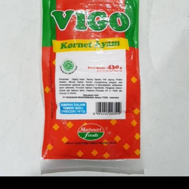 

Vigo kornet Ayam 430gr