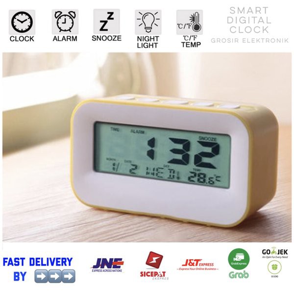 Jam Meja Digital Weker Keren Smart Alarm Clock Souvenir 819 ELF