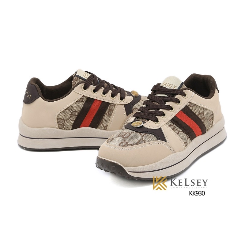 NICOLE Sepatu Sneakers Wanita Kelsey Import KK930