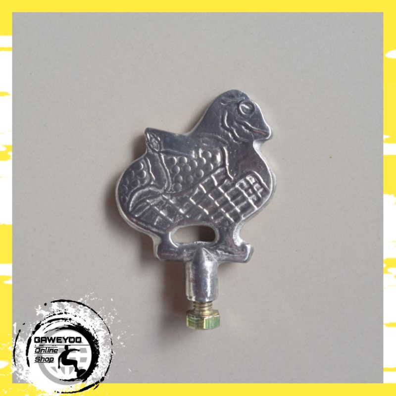 Maskot Slebor Sepeda Onthel Semar Logam