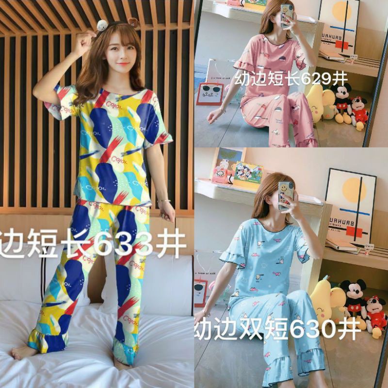 Piyama baju tidur wanita import rumbai