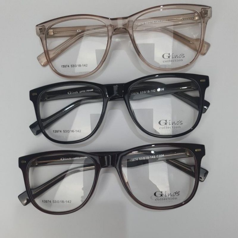 Kacamata Minus Frame Korea Baru Ginos 13974 Unisex + Lensa Supersin