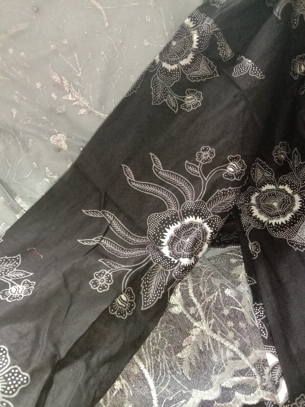 (bisa Cod ) Ada Anak! Shopashop Solo Batik Couple Brukat Tille Azurra Motif Pager Selendang//ory Ljf