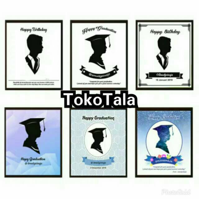 Edit Foto Siluet Wisuda, Ulang tahun , anniversarry, dll