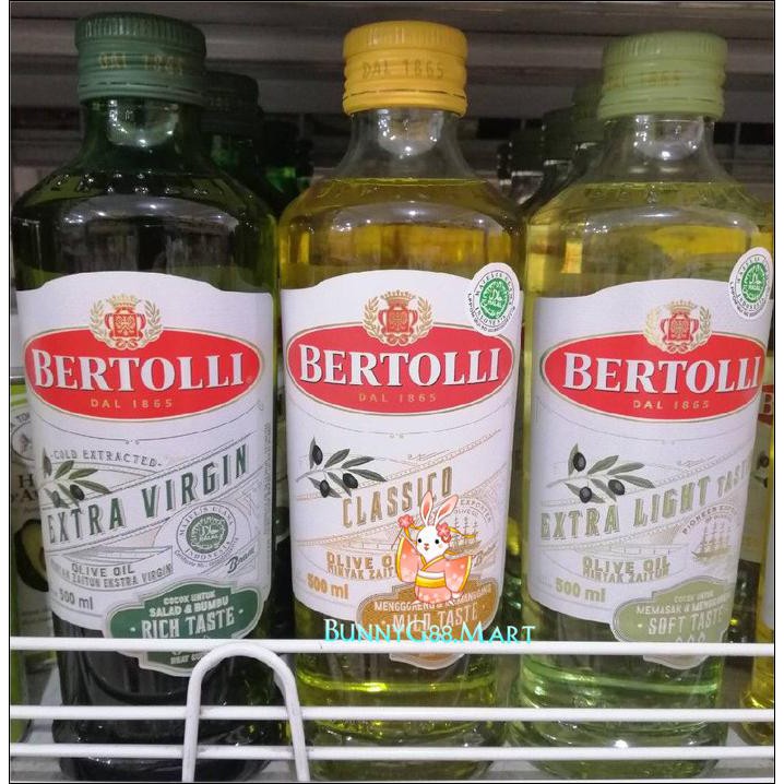 

Mas.Lynda - Bertolli Extra Light Olive Oil 500Ml/ Minyak Zaitun / Minyak Olive