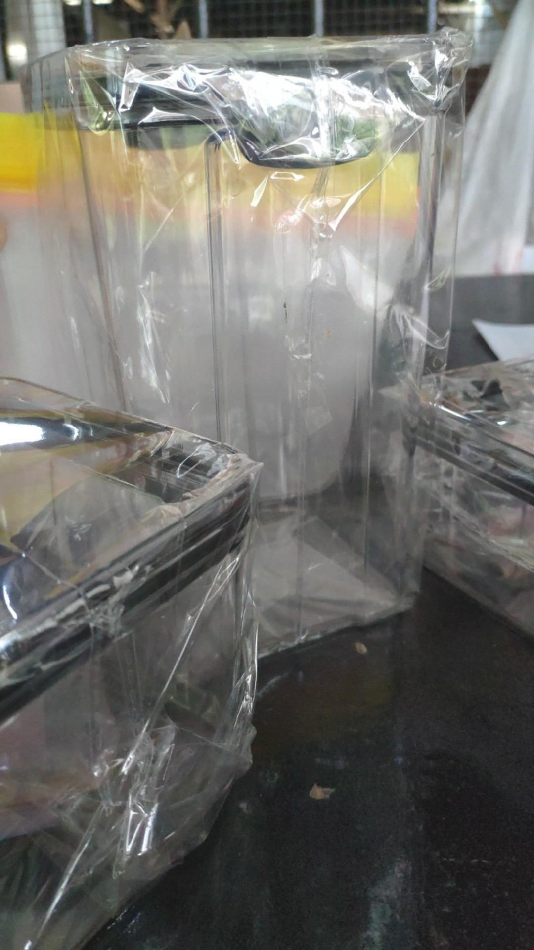 [ Ryo ] Vinnbar Toples Plastik - Food Container Grade Pet - 3 Pcs / Peralatan Dapur / Kitchenware