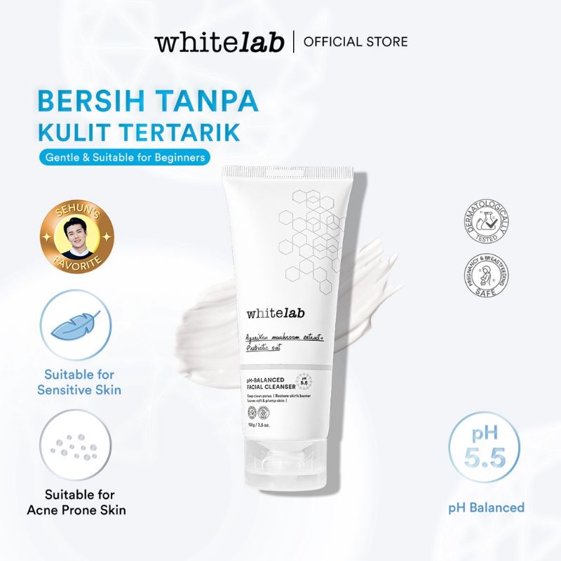 Whitelab Paket Basic Skincare - ( facewash PH Balance+sunscreen+ceramug moist)